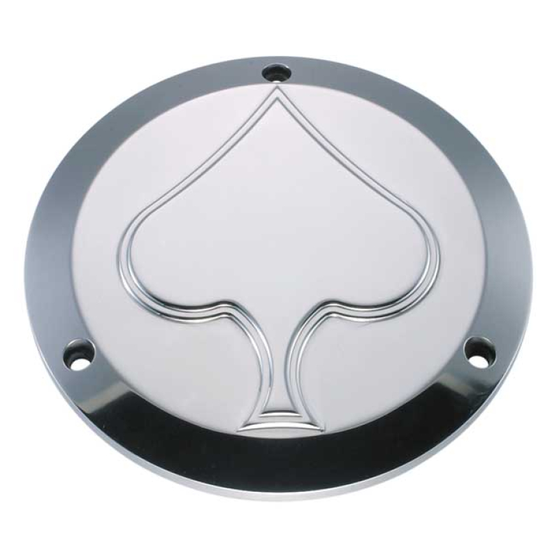HELLS KITCHEN CHOPPERS, DERBY COVER SPADE. POLISHED CNC MACHINED FROM 982057