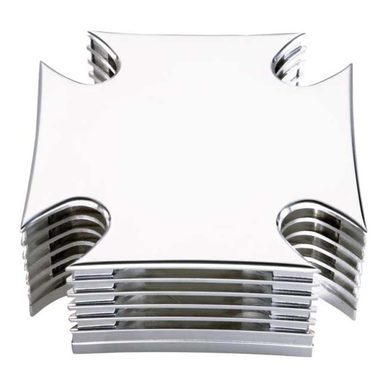 HELLS KITCHEN CHOPPERS, AIR CLEANER KIT. MALTESE CROSS POLISHED CNC MA 982117