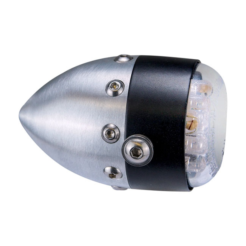 HKC, RETRO LED TAILLIGHT. MATTE BLACK. BLACK ALU FRONT RING 982168