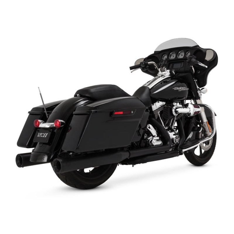 VANCE & HINES, 4" ELIMINATOR 400 SLIP-ON MUFFLERS. BLACKMATTE BLACK C 982431