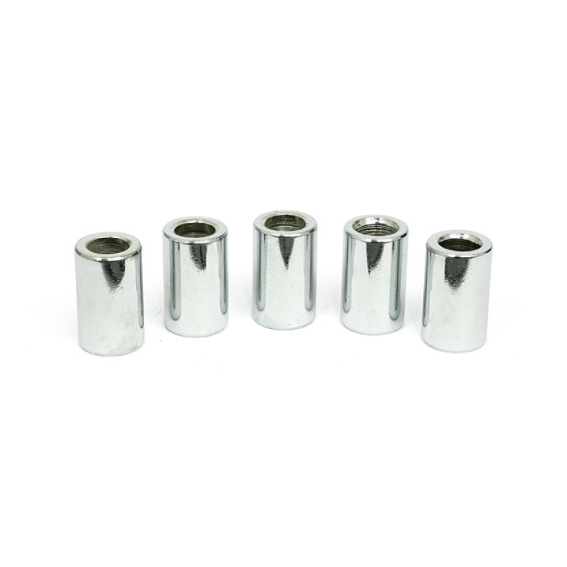 CHROME SPACERS - 25 PACK 3/8 ID, 5/8 OD, 1" LONG 985593