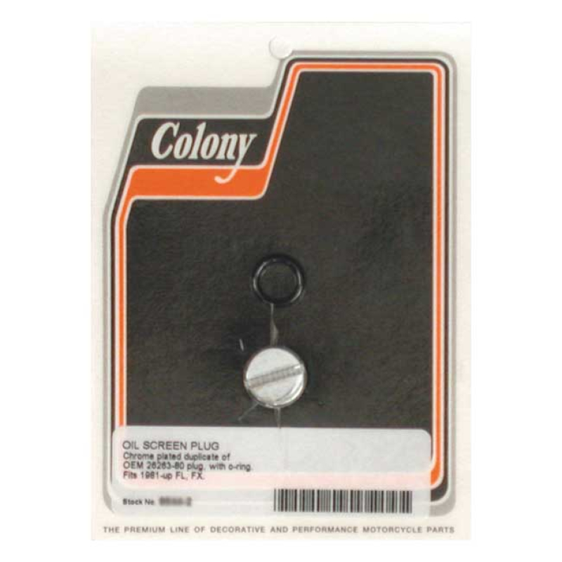 COLONY PLUG, OIL PUMP & CRANKCASE 989072