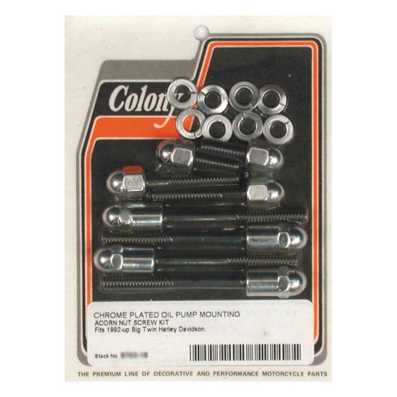 COLONY OIL PUMP MOUNT KIT ACORN CHROME 989080