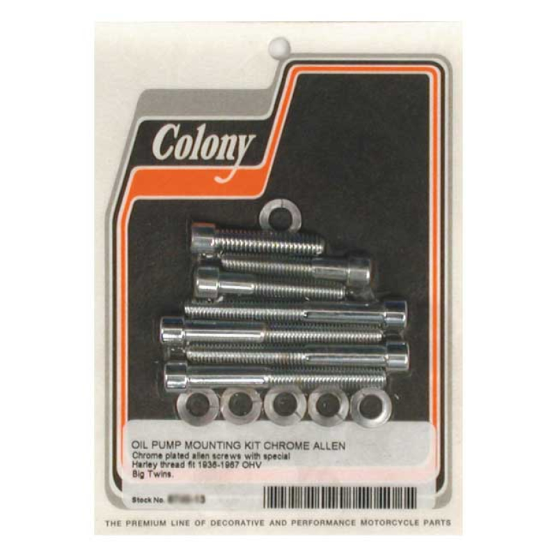 COLONY OIL PUMP MOUNT KIT ALLEN CHROME 989084