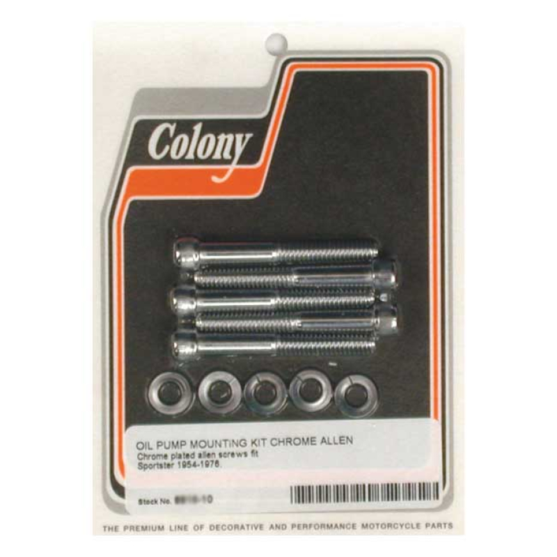 COLONY OIL PUMP MOUNT KIT ALLEN CHROME 989088