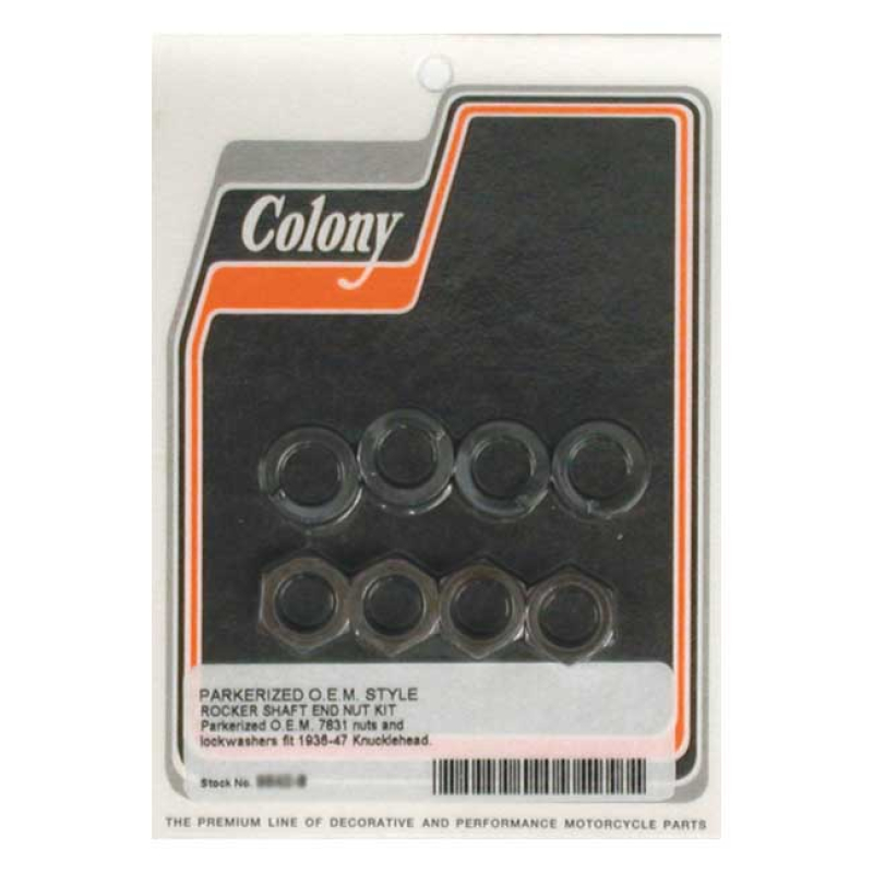 COLONY ROCKER SHAFT END NUT KIT 989156