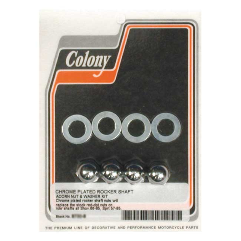 COLONY ROCKER SHAFT END NUTS, ACORN 989157