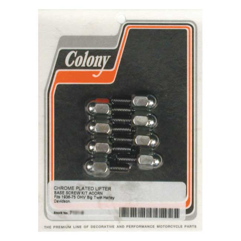 COLONY, TAPPET BLOCK MOUNT KIT. ACORN, CHROME CHROME 989175