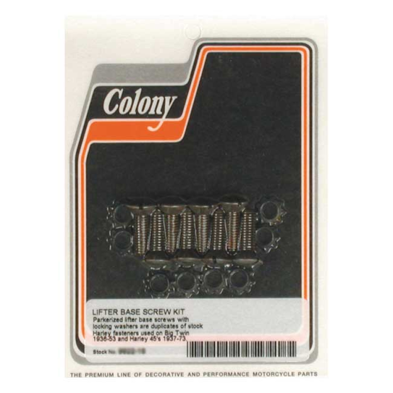 COLONY, TAPPET BLOCK MOUNT KIT. OEM STYLE, BLACK 989177