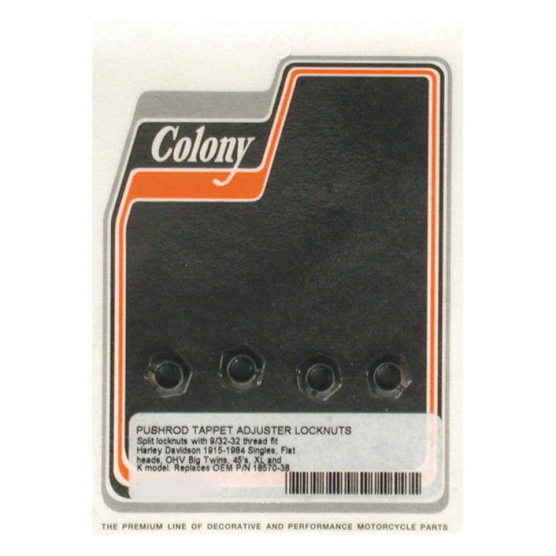 COLONY LOCKNUT TAPPET ADJUSTER SCREW 989353