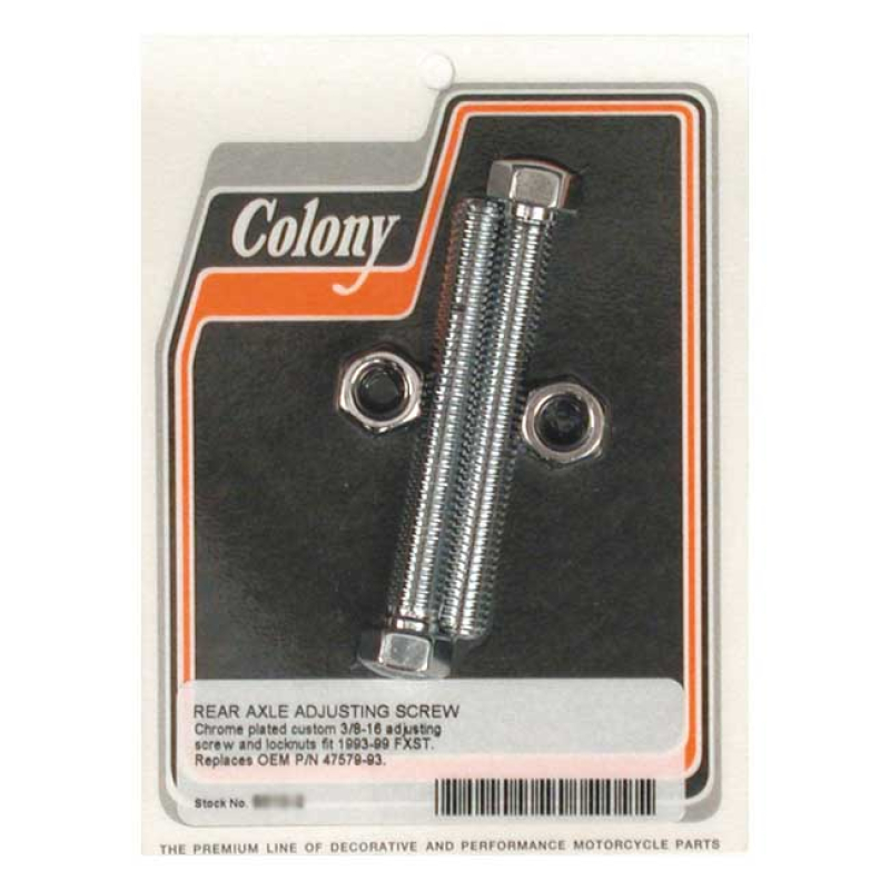 COLONY AXLE ADJUSTER KIT, DOMED HEX 989375