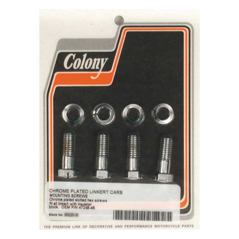 SAMWEL, MOUNT BOLT LINKERT CARBURETOR. EXTENDED LENGTHCHROME PLATED. 989490