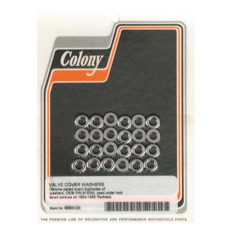 COLONY, ROCKER COVER WASHET SET. CHROME CHROME. WASHERS AS USED BELOW 989550