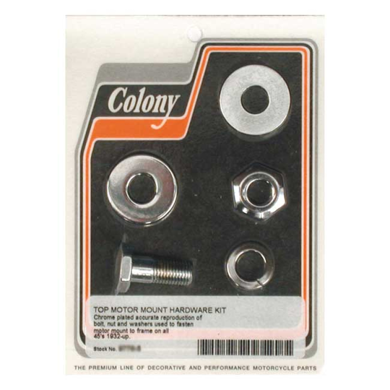 COLONY UPPER MOTOR MOUNT KIT CHROME 989675
