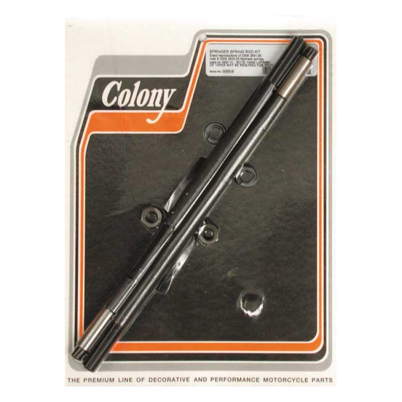 COLONY SPRINGER SPRING ROD KIT PARKERIZED, FOR SPRINGER FORKS 989757