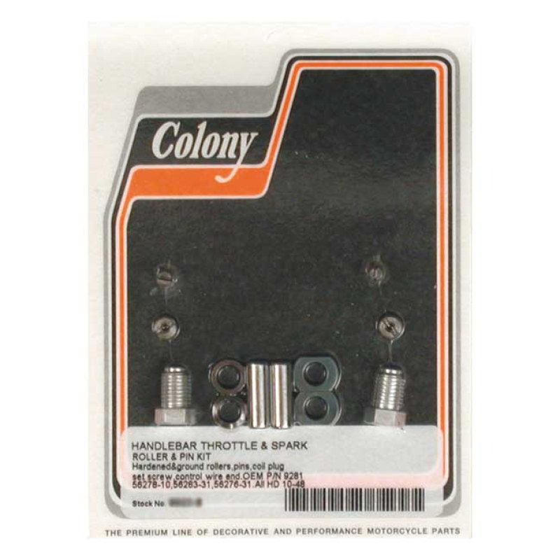 COLONY H/B THROTTLE/SPARK ROLLER/PIN KT 989772