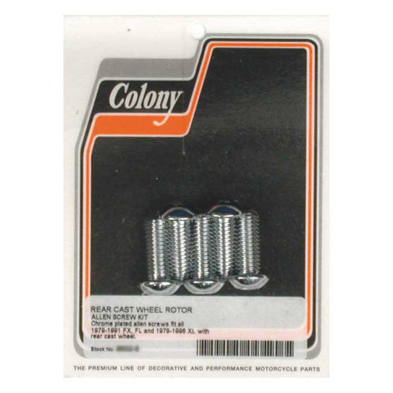COLONY BRAKE ROTOR BOLT KIT 989936