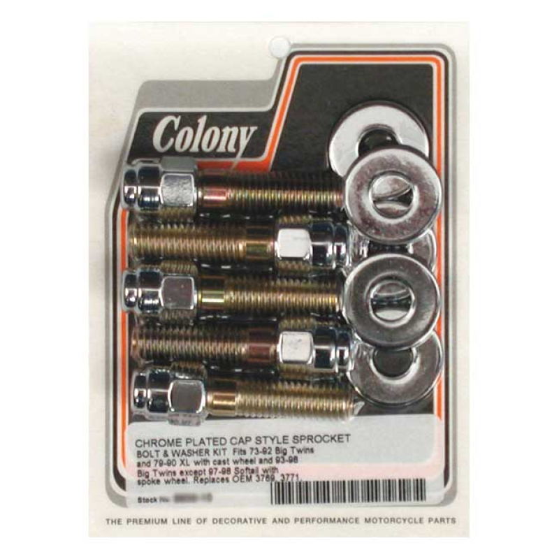 COLONY SPROCKET BOLT KIT CAP 989949