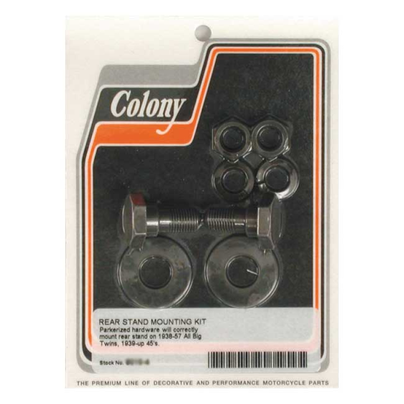 COLONY, REAR STAND MOUNT KIT. BLACK BLACK PARKERIZED FINISH.  ACCURATE 989968