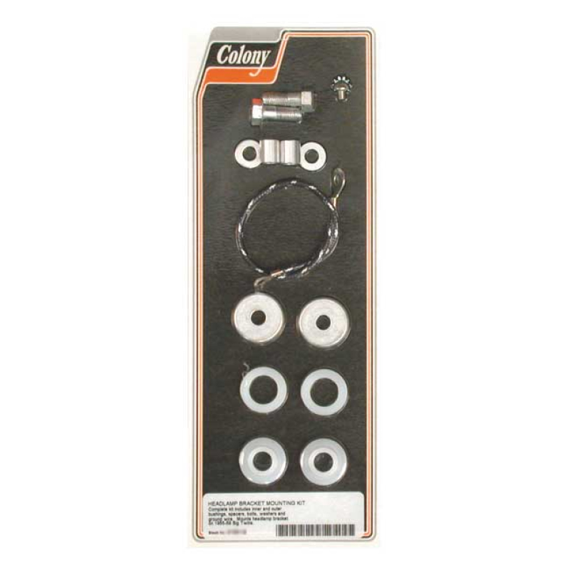 COLONY, HEADLAMP BRACKET MOUNT KIT ZINC PLATED. REPRODUCTION HARDWARE 990127