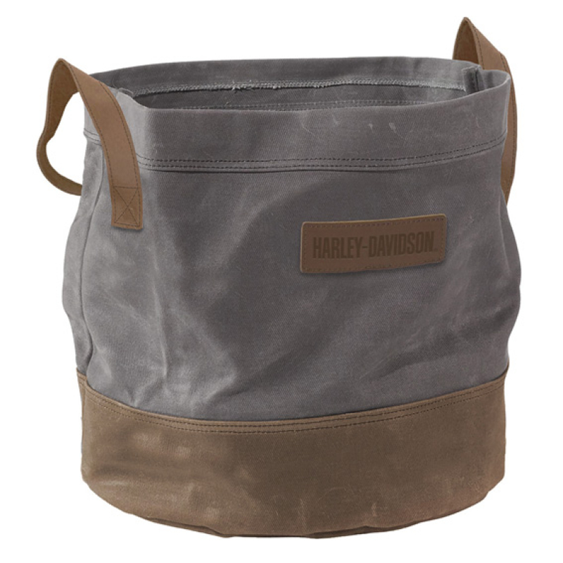 H-D WAXED CANVAS STORAGE BIN HDL-19507