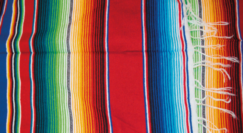 MEXICAN BLANKET SERAPE RED 755300