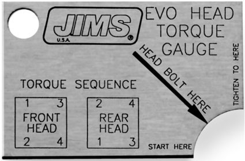 EVOLUTION HEADBOLT TORQUE GAUG 20805