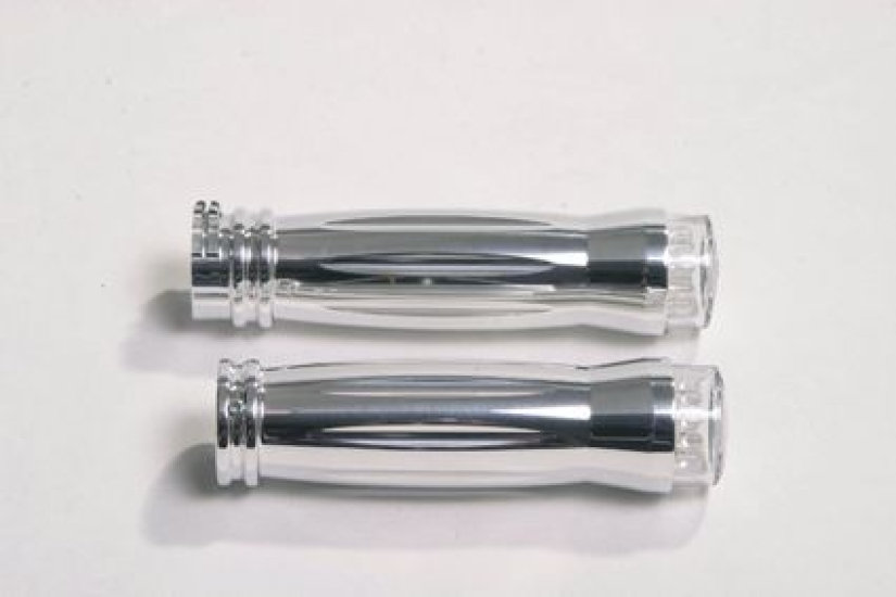 RBS CHR. GROOVED GRIPS W/LED TURN SIGN. E- APR. 687593