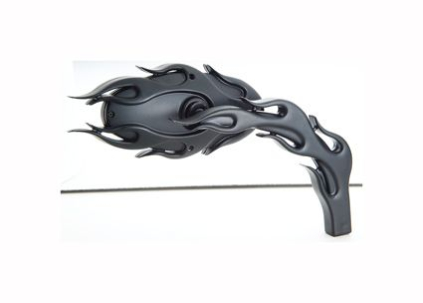 ALT FLAMED MIRROR, RIGHT BLACK 631127