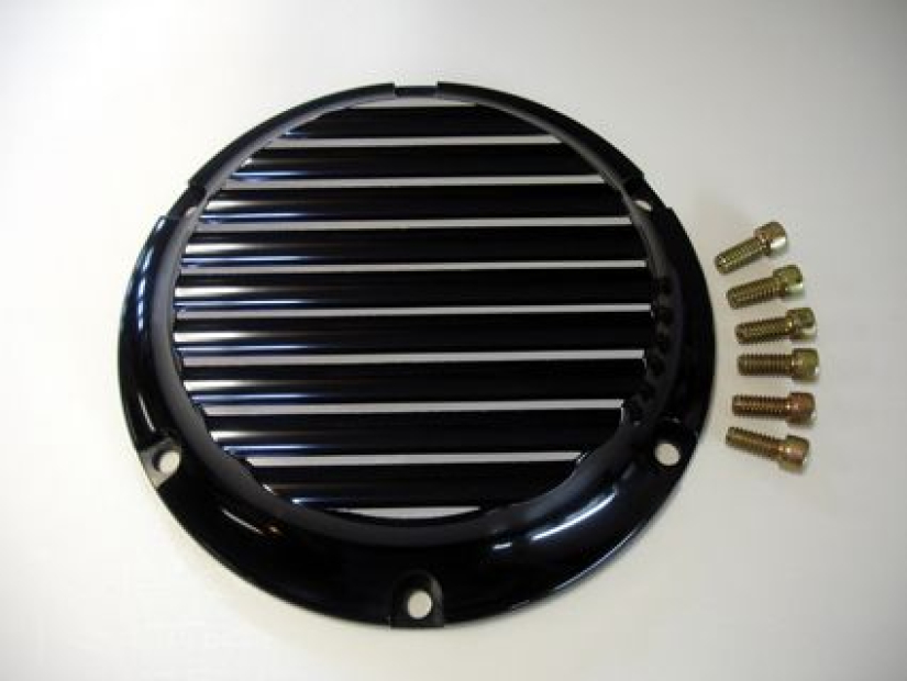 SPORTSTER DERBY COVER FINNED BLK 684989
