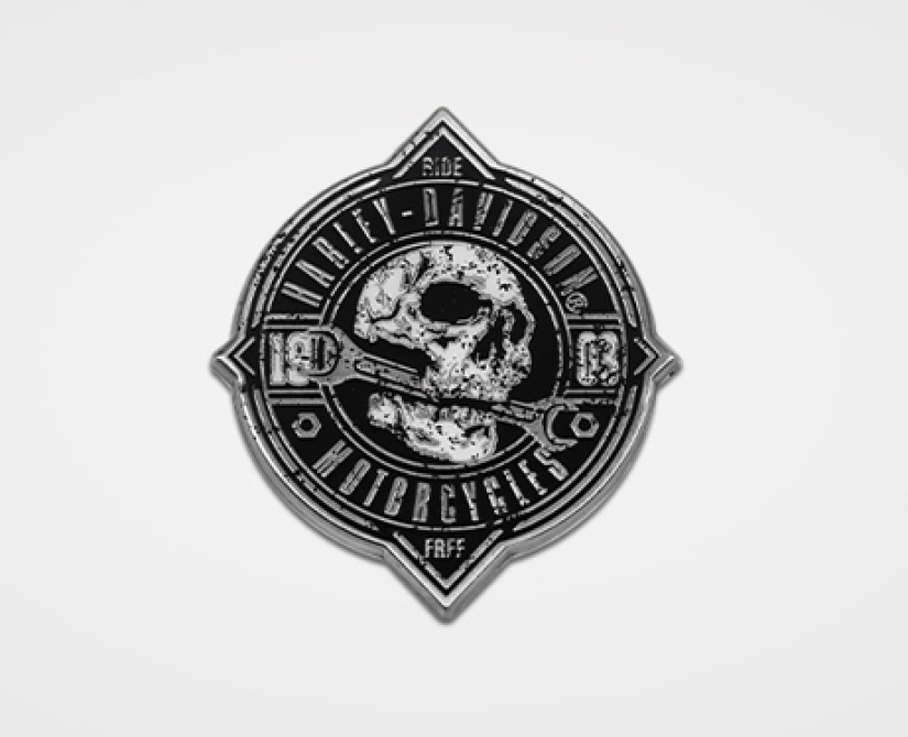 H-D PINSSI H-D ROUGH SKULL 682608015541