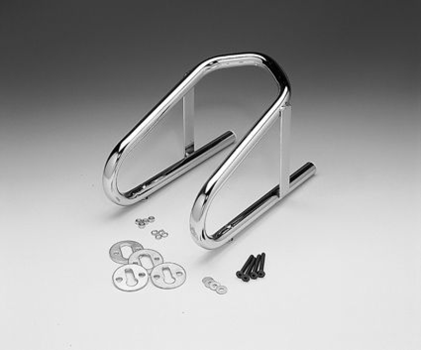 CHROME HEAVY-DUTY WHEEL CHOCK 19610