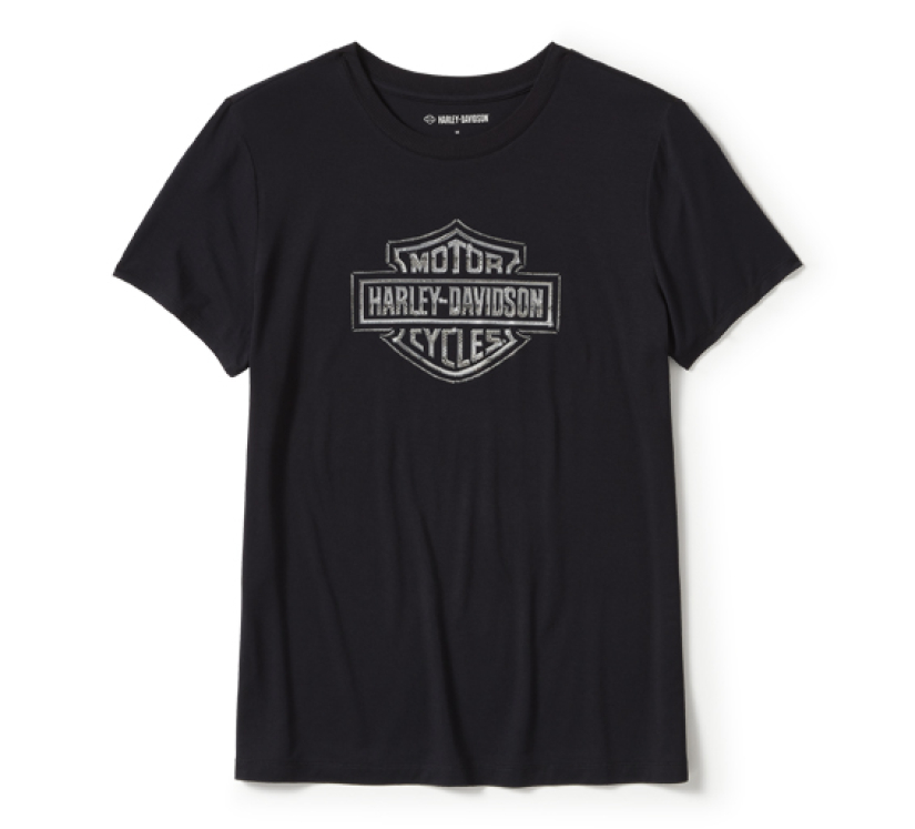 NAISTEN H-D T-PAITA ESSENTIAL BLING CREW 99121-25VW