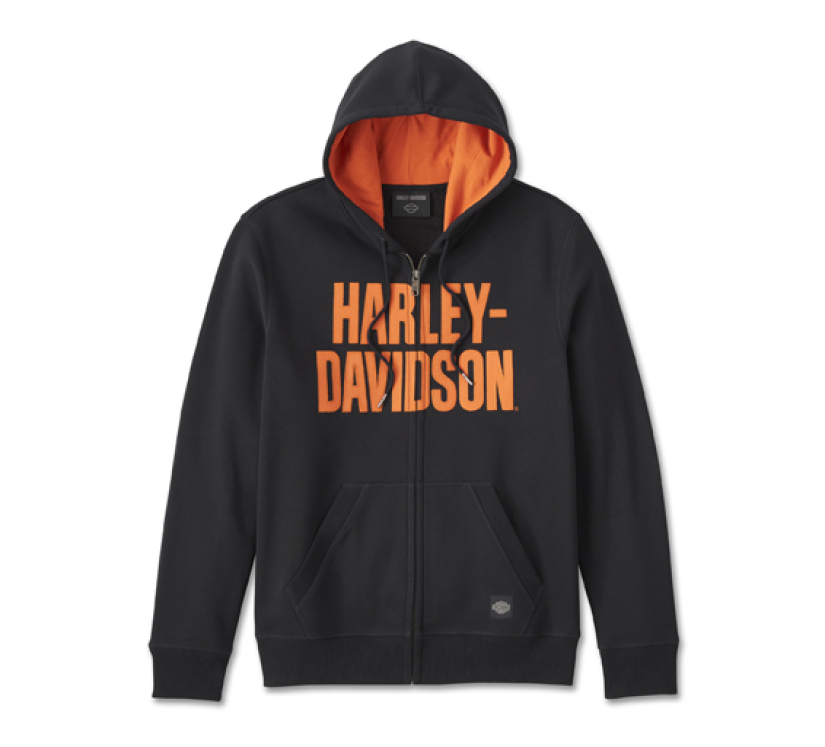 MIESTEN H-D BAR FONT ZIP-UP -HUPPARI 99191-24VM