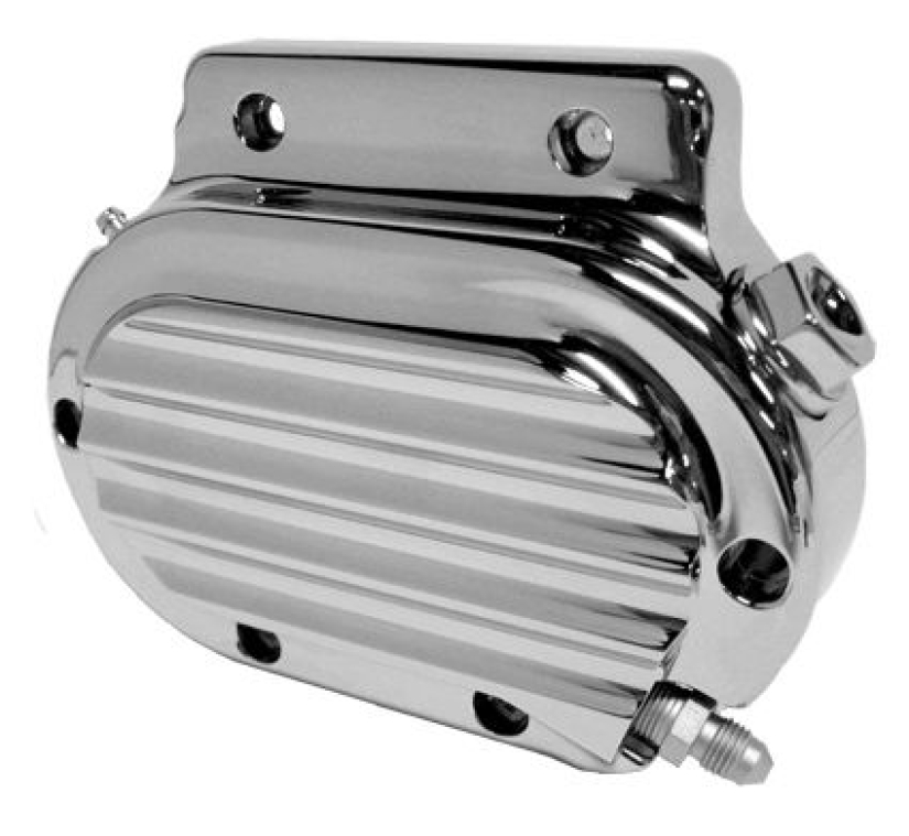 6-SPEED HYDRAULIC CLUTCH ACTUATOR COVER, CHROME FINNED 682336