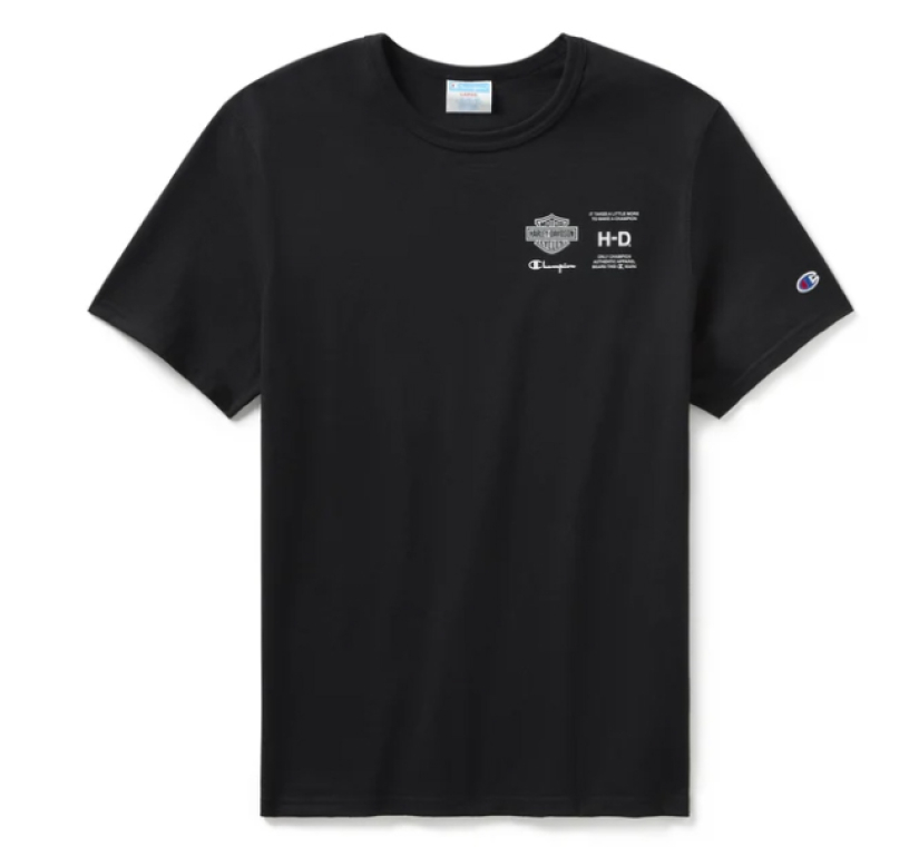 H-D CHAMPION X T-PAITA, BLACK& WHITE 96866-24VM