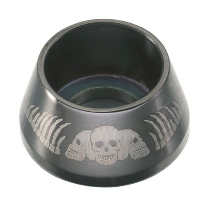 RISER BOLT COVER ALU 1/2, BONES, BLACK 685630