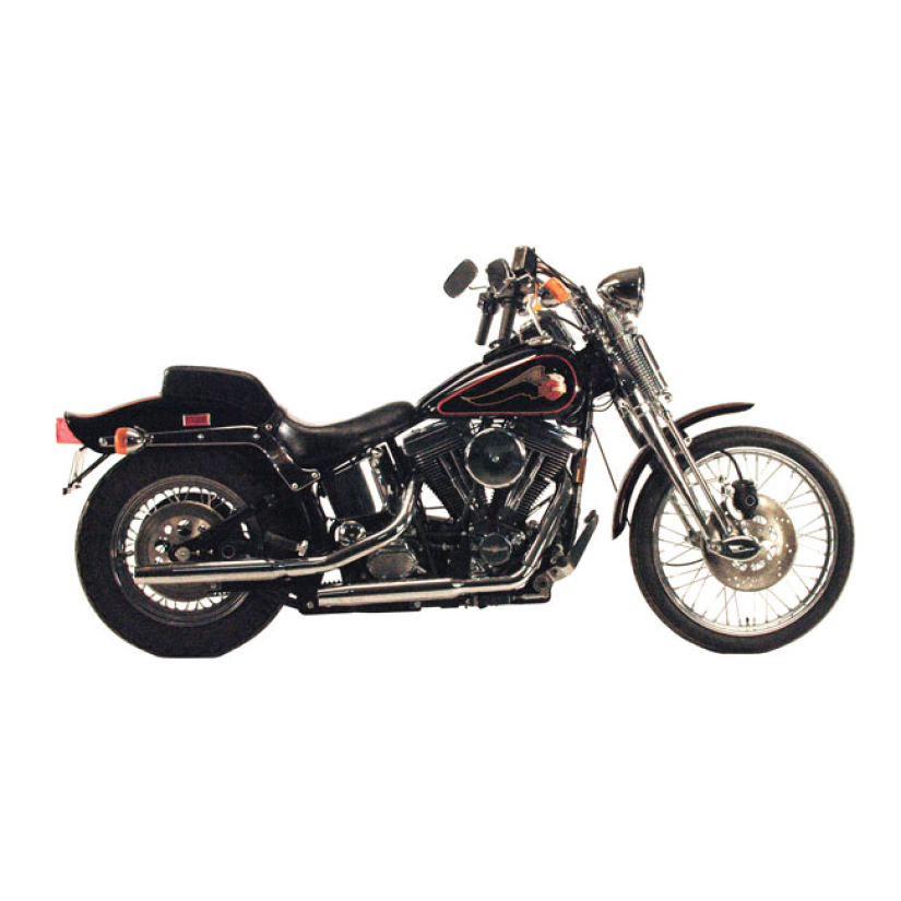 PAUGHCO, TAPERED EXHAUST (38"). CHROME SLIDER CHANNELS. INCL. 500191 M 500045