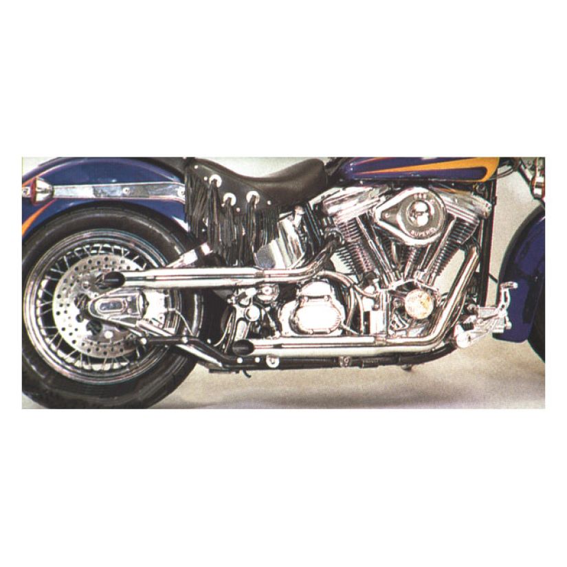 PAUGHCO, SHOTGUN SHORTY EXHAUST (38"). CHROME INCL. PAUGHCO 718H10 AND 500049