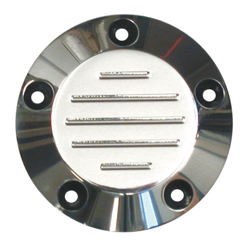 GROOVED POINT COVER, POLISHED BALL MILLED POLISHED ALUMINUM. 99-17 TWI 500100