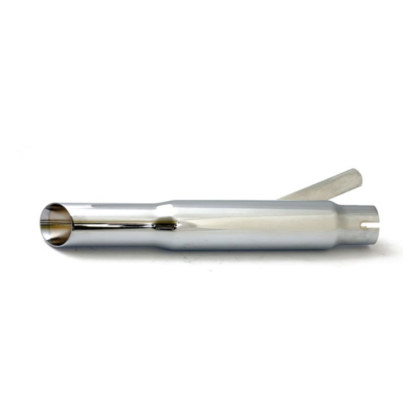 SHORTY SLASH CUT UNIVERSAL MUFFLER16" LONG CHROME UNIVERSAL MUFFLER; 1 500524