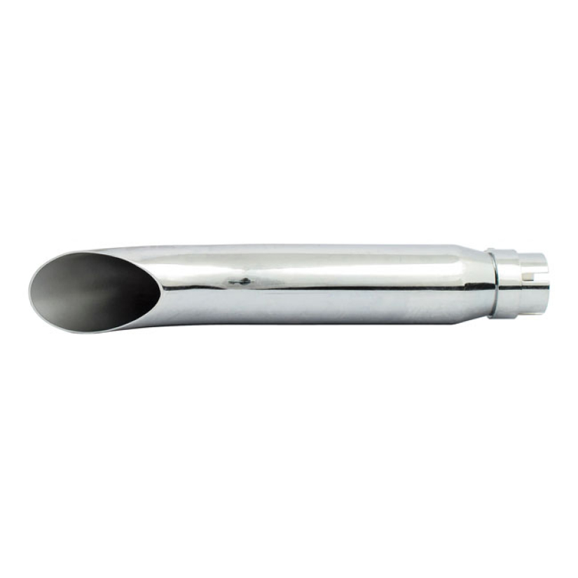 TURN OUT UNIVERSAL MUFFLER 16" LONG CHROME UNIVERSAL MUFFLER; 16" (40. 500586