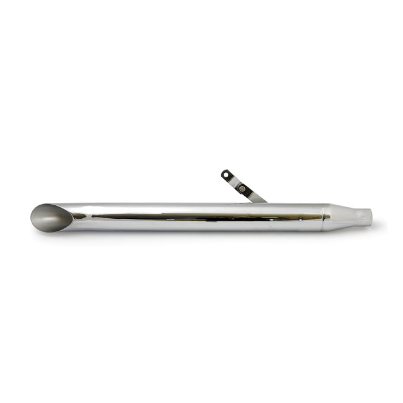 TURN OUT SHOVEL STYLE UNIVERSAL MUFFLER 30" LONG CHROME 500589