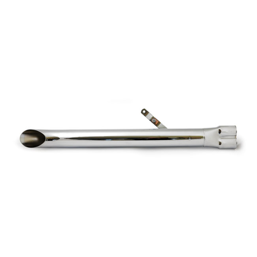 TURN OUT SHOVEL STYLE UNIVERSAL MUFFLER 30" LONG CHROME UNIVERSAL MUFF 500591