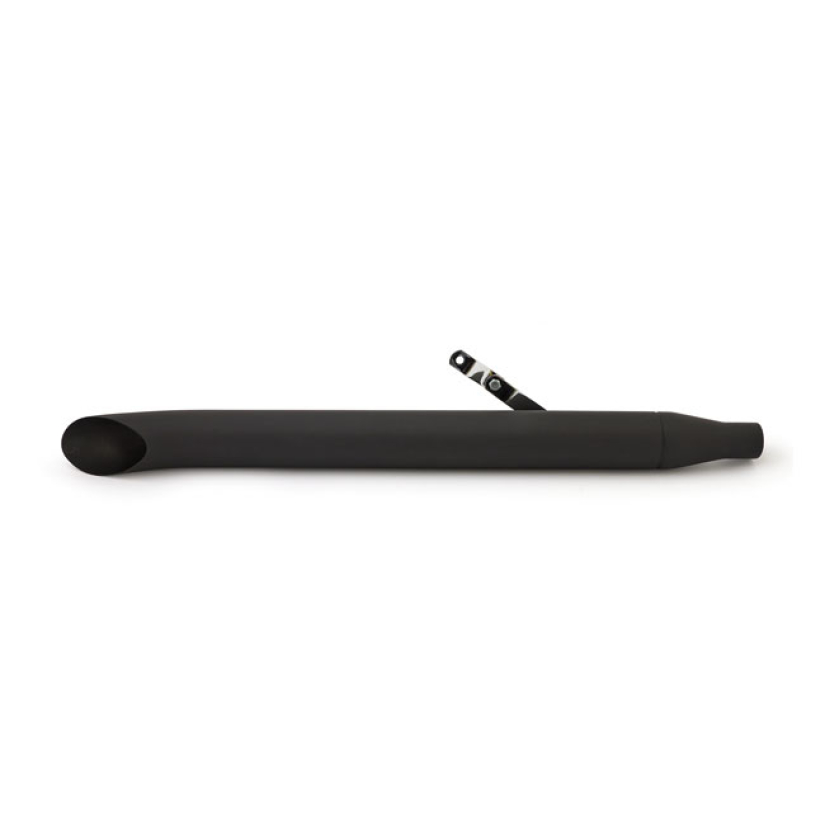 TURN OUT SHOVEL STYLE UNIVERSAL MUFFLER 30" LONG BLACK 500712