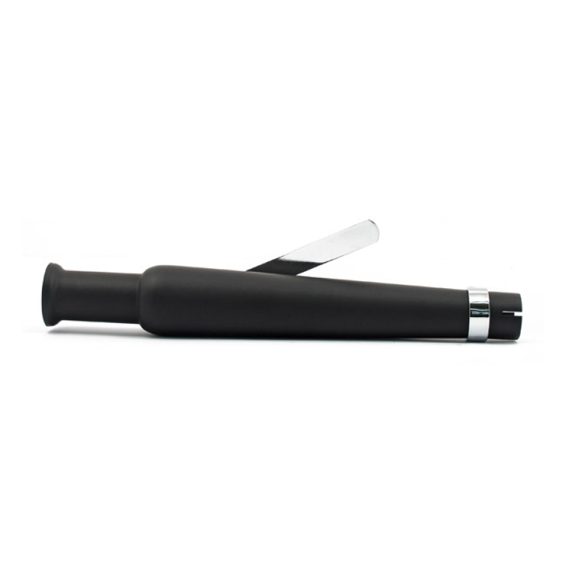 TRUMPET UNIVERSAL STRAIGHT MUFFLER 18-1/2" LONG BLACK UNIVERSAL MUFFLE 500714