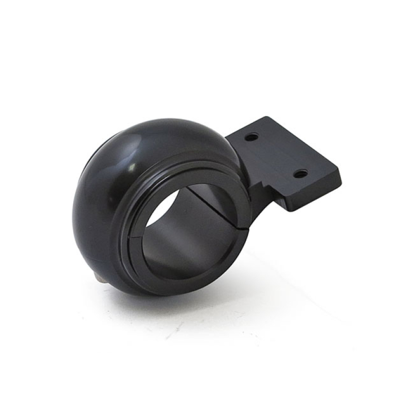 SPEEDOMETER MOUNTING BRACKET BLACK ANODIZED USED TO MOUNT SPEEDO TO 1" 500744