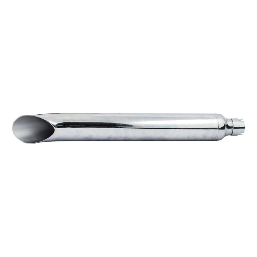 TURN DOWN / TURN OUT UNIVERSAL MUFFLER 27" LONG CHROME UNIVERSAL TOURI 500952