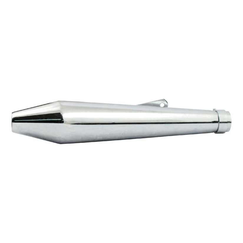 MEGATON UNIVERSAL MUFFLER 19-1/2" LONG CHROME UNIVERSAL MUFFLER; 19-1/ 500986