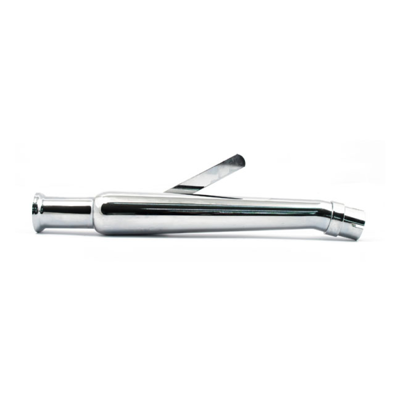 TRUMPET UNIVERSAL UPSWEPT LEFT MUFFLER 20-1/2" LONG CHROME 501007
